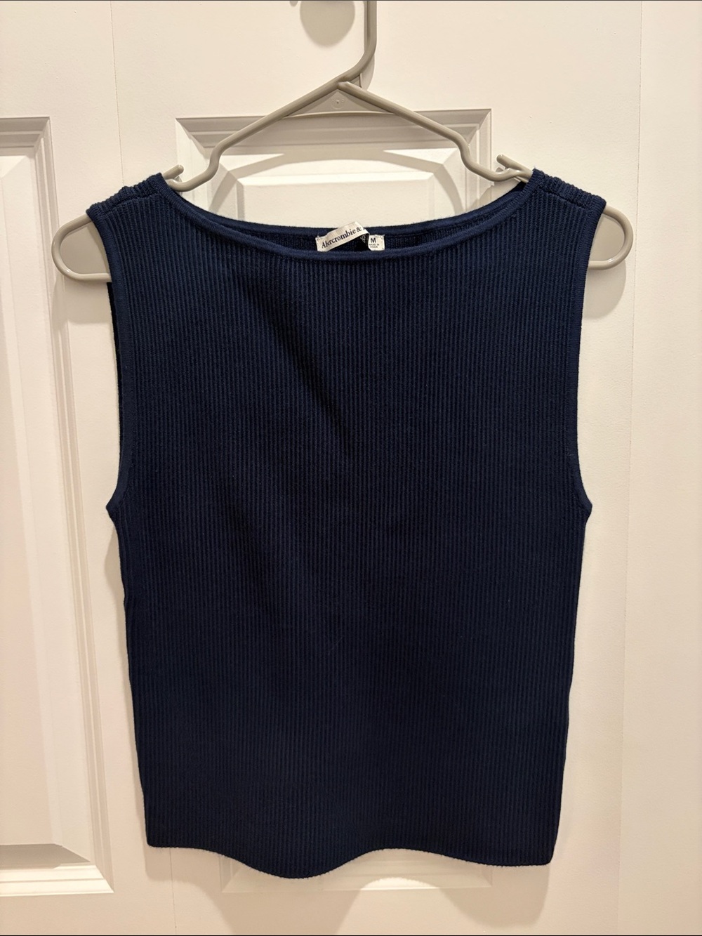 Abercrombie & Fitch Navy Ribbed Sweater Tank Top